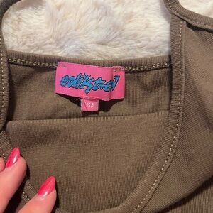 Edikted Olive Green Top